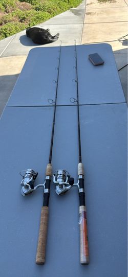 Trout or bass fishing rods