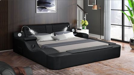 UPHOLSTERY MASSAGE PLATFORM BED NEW IN BOX