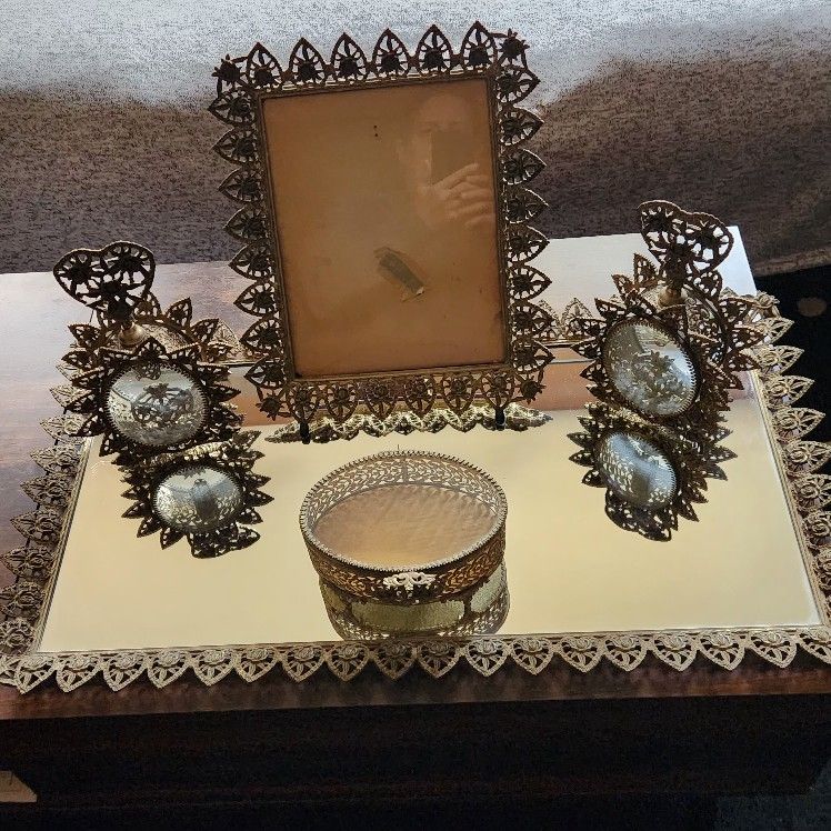 Vintage Ormolu Set