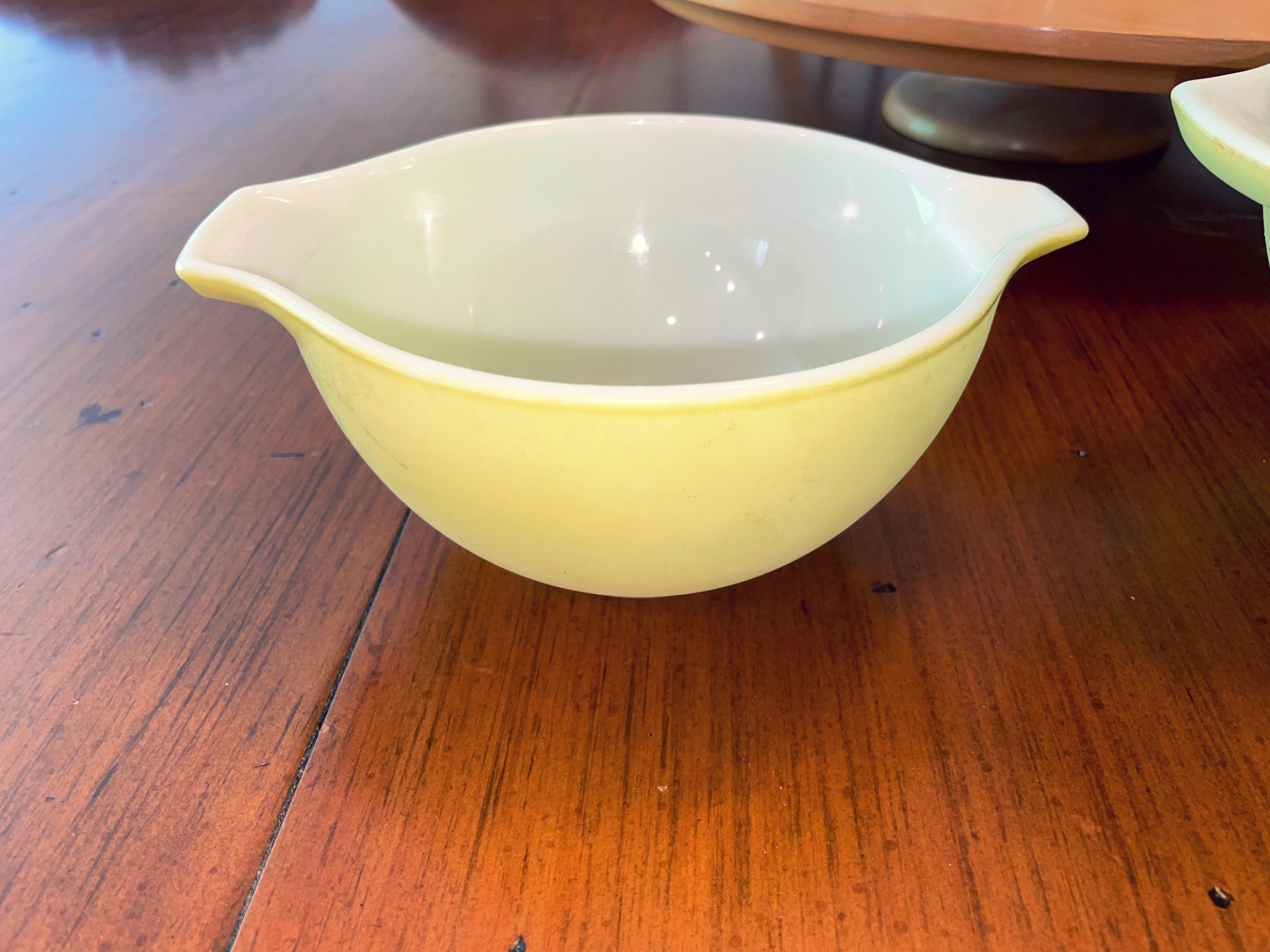 Green Pyrex Bowls Vintage Nesting