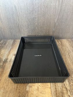 Color Life Black Mesh Desk Organizer Tray