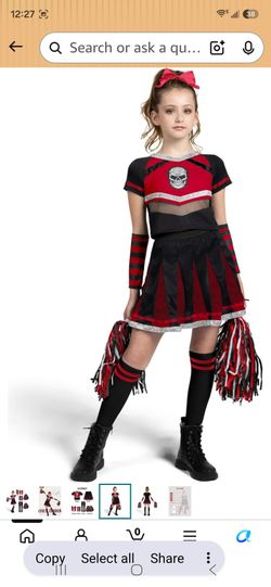 Cheerleader Girl Costume 5-7 yrs