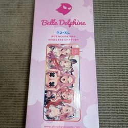 Belle Delphine Mouse Pad Xl Rgb Light, Wireless Charger 