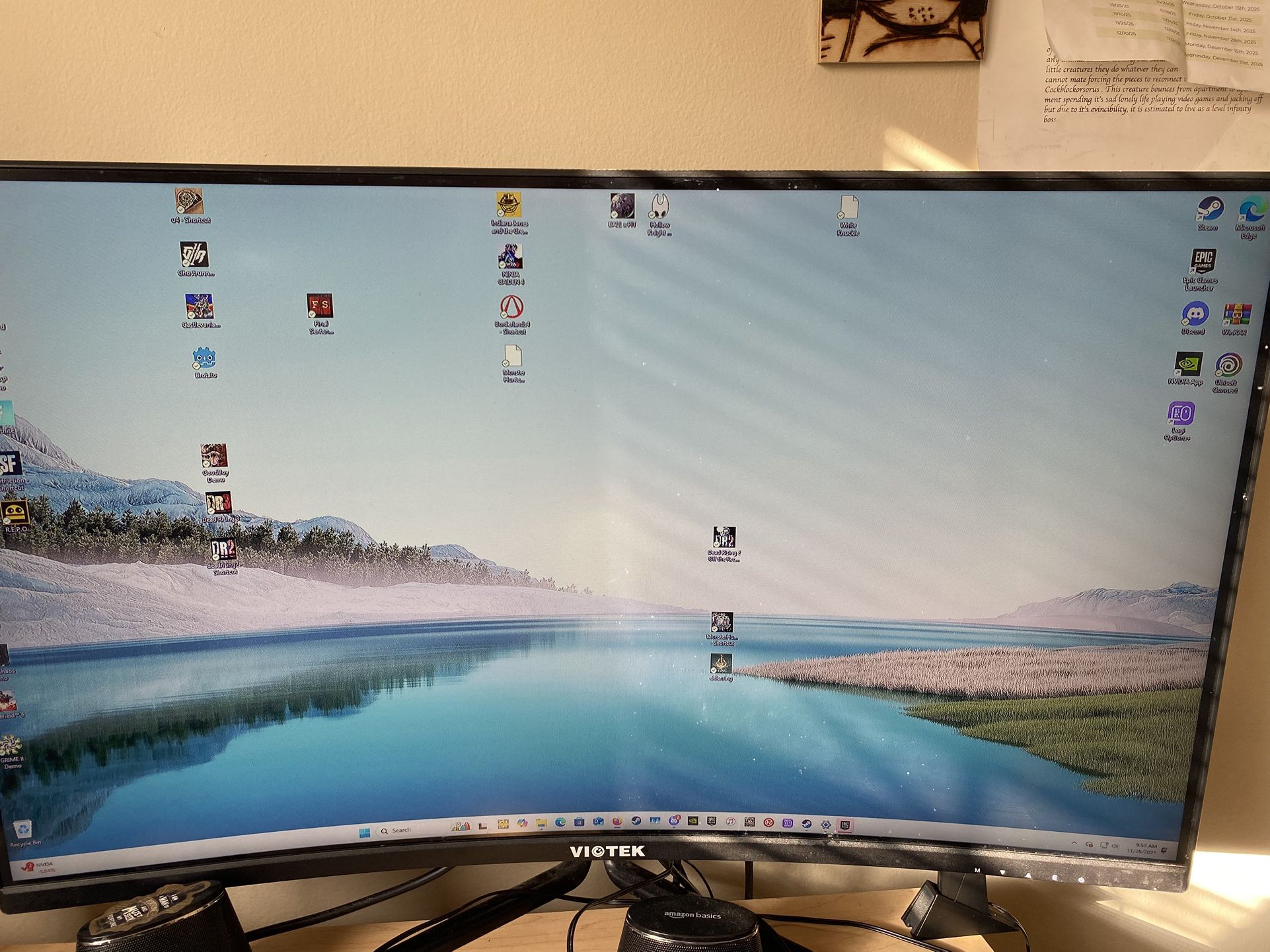 VIOTEK GNV32DBE 32-Inch Curved Gaming Monitor, 2560x1440p QHD