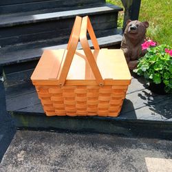 New Wood Weaved Picknick Basket 