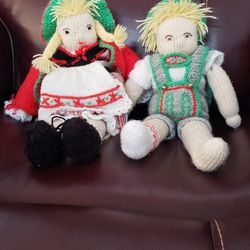HAND KNITTED GERMAN DOLLS