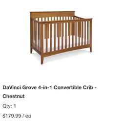 Brown Davinci Grove 4-in-1 Convertible Crib 