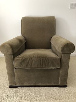 Comfy, Solid Chair In Muted Olive Green