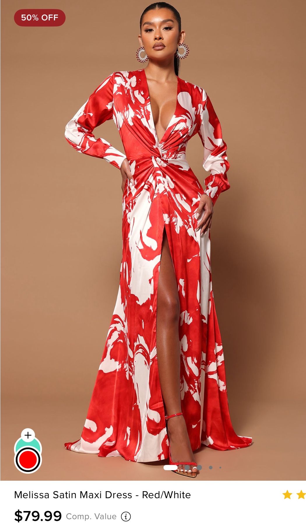 NEW Satin Maxi Dress