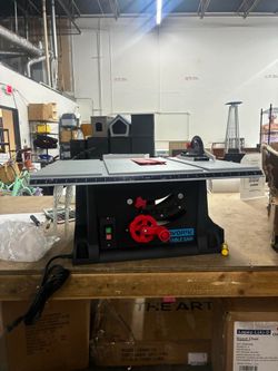 (Y-1-1)Anqdy Electric Table Saw with 15 Amps and 10 Inches Cable, Power Saw 4600 RPM