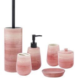 SURUI 6 pcs Bathroom Ceramic Bathroom accesories Complete Set