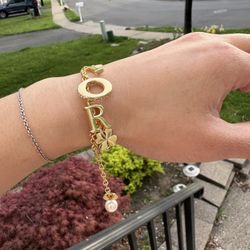 Gold Bracelet 18k Gold Plate 