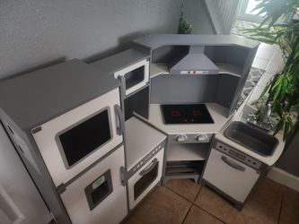Wooden kids kitchen