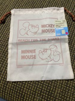 Disney x Daiso Mickey & Minnie Drawstring Bag -  Rare