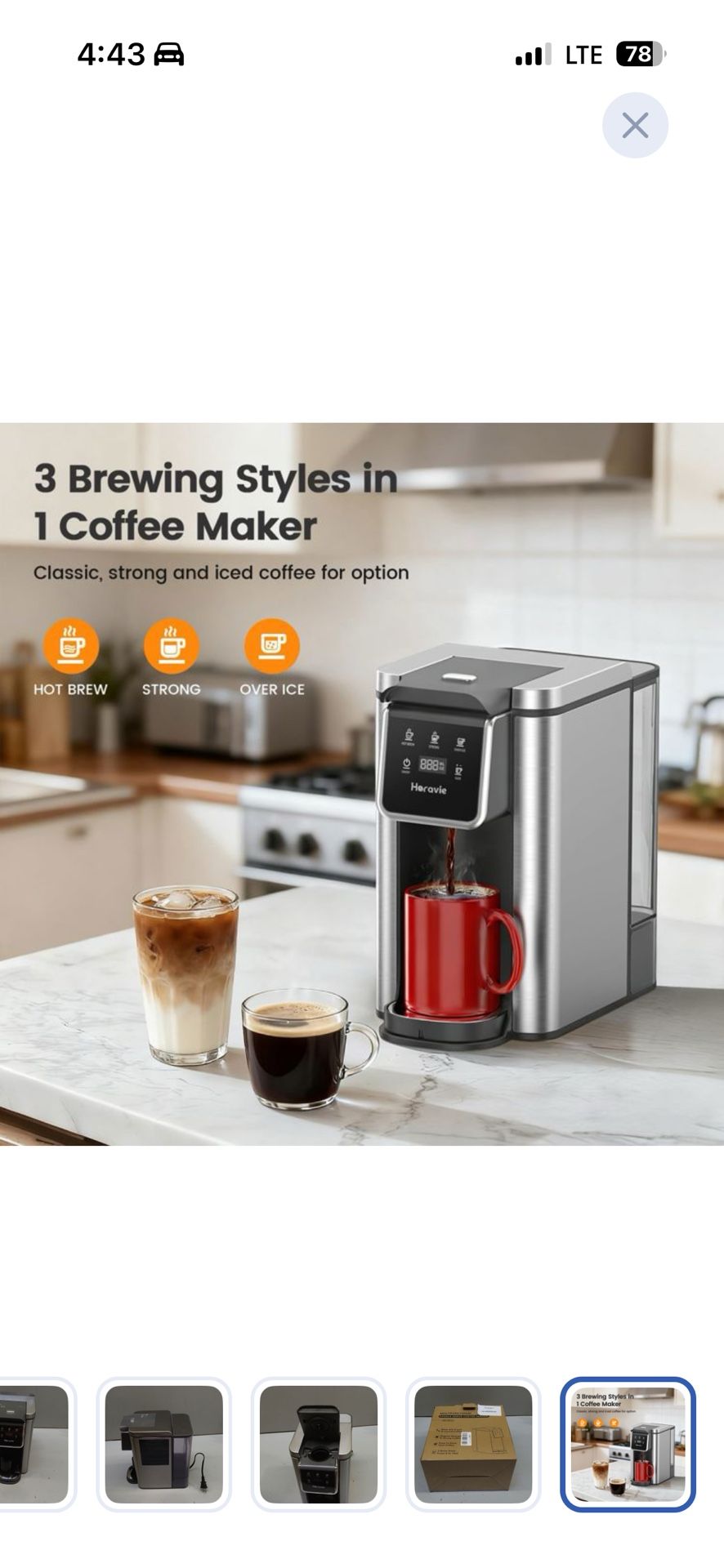 Single Serve Coffee Maker