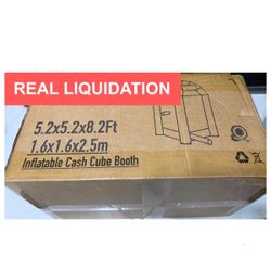 LAST UNITS / FINAL PRICE – Inflatable Money Machine Cash Cube Booth w/ Blower- NEW