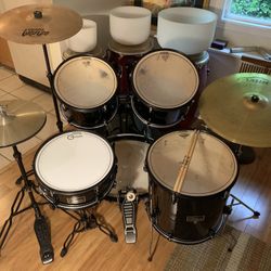 Upgraded Gammon Drum Set, Cymbals