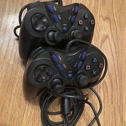 Intec PS2 Sony Play Station 2 Wired Controller PS2-7000-B Black