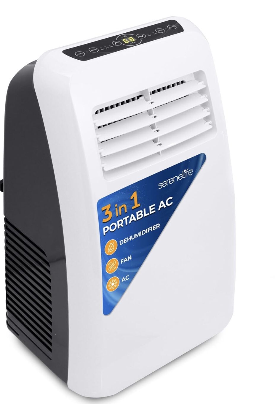 3-in-1 Portable Air Conditioner with Built-in Dehumidifier Function,Fan Mode