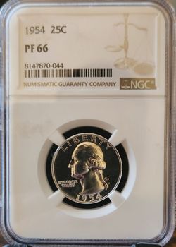 1954 Washington Quarter NGC PF 66