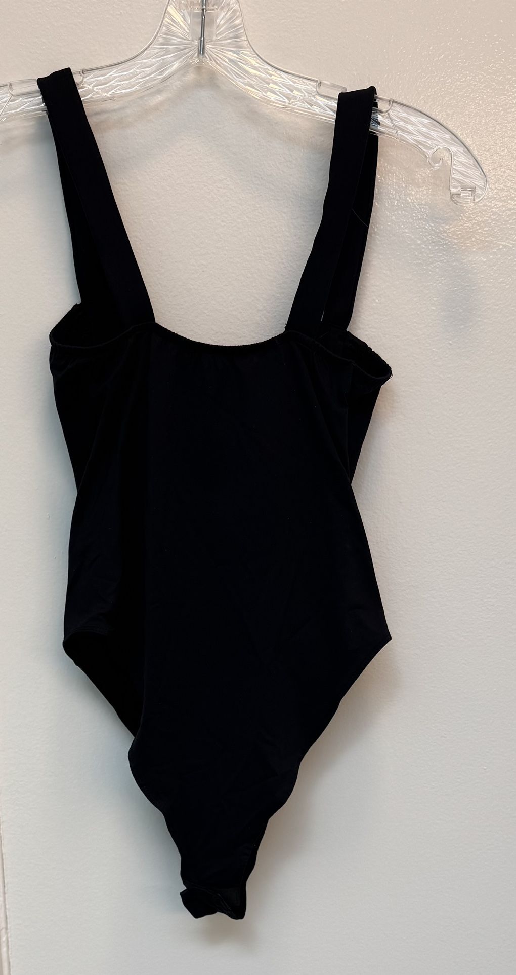 Woman's Zara Black Ruched Front Bodysuit