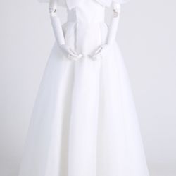 Engagement & Wedding Dress - Size M (Organza)