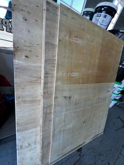 • Pallets 3ft x 5ft $5/Each.  • Plywood  3ft x  5ft $5Each