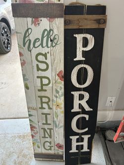 Porch Door Decorative Sign
