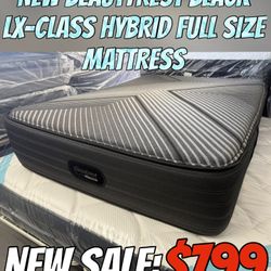 NEW BEAUTYREST BLACK LX-CLASS HYBRID FULL SIZE MATTRESS 