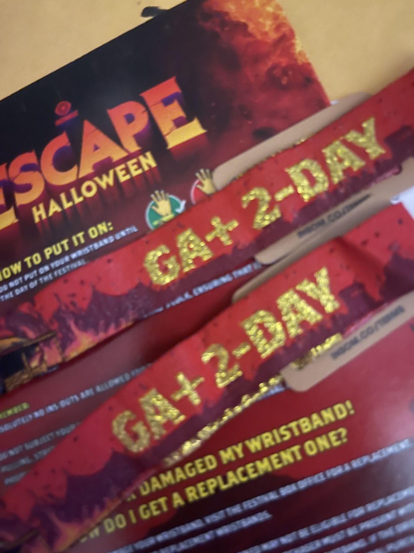 Escape Wristbands