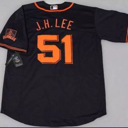 Giants Jung Hoo Lee Black Jersey 