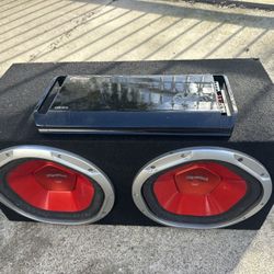 Speakers 12” And 2000 Watt Amp 