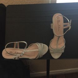 Name Brand Silver Dress Heels