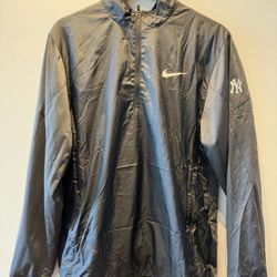 Nike Golf Yankees Quarter-Zip Pullover Jacket Men’s L Black Gray Windbreaker