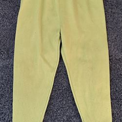 Toddler Girls Size 3T Lime Green Stretch Elastic Waist/Hem Tapered Joggers