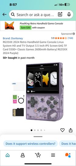 RG35XX 2024 Retro Handheld Game Console