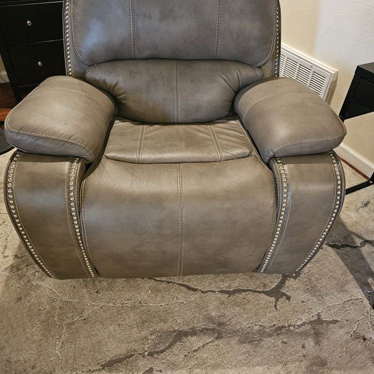 Grey Recliner 