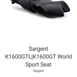 Sargent K1600GTL/K1600GT WORLD SPORT SEAT.