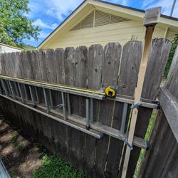 24ft Fiberglass Ladder - Excellent  Condition, Dusty From Being Stored Outside