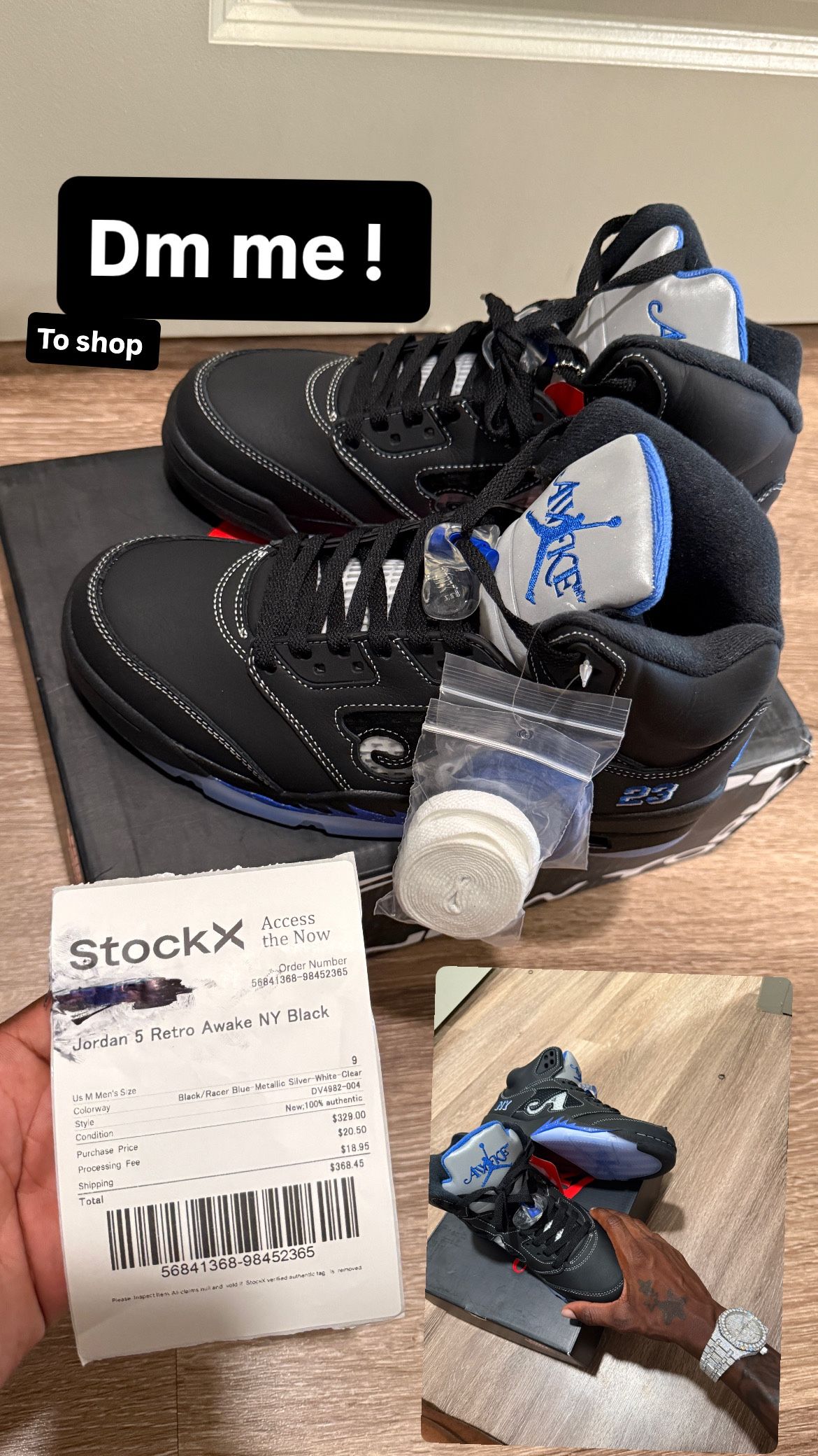 “Awake” NY Jordan 5s