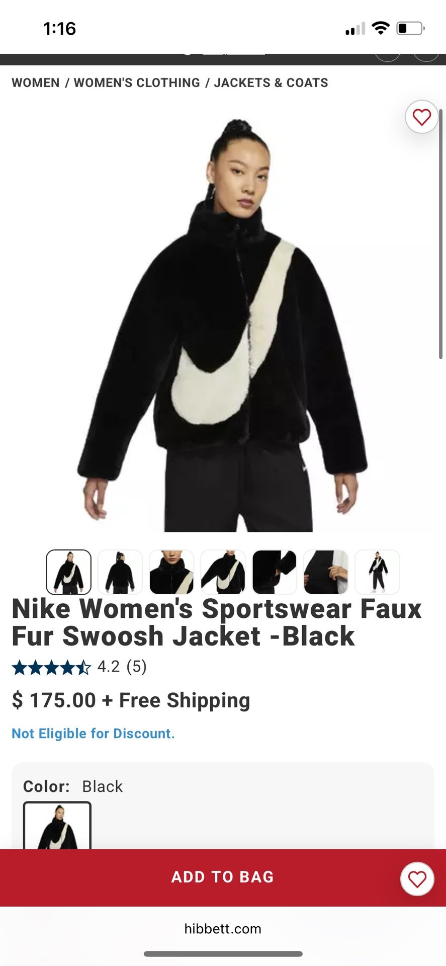 Nike Fur Swoosh Jacket 
