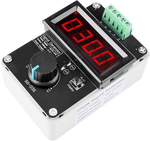 DROK 4-20mA Generator, Adjustable Signal Generator, DC 0-10V 0 4-20mA Current Voltage Analog Simulator for Value Adjusting PLC Panel LED Testing
50+ b
