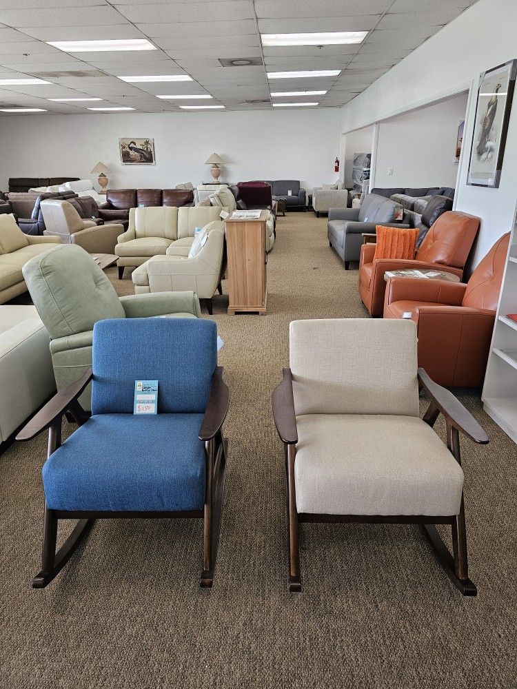 Fabric Rocking Chair-Lexicon-$150 each.