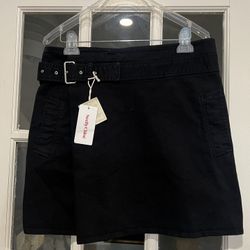 See By Chloe Black Denim Skirt Size 8