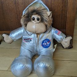 Vintage NASA Kennedy Space Center Astronaut Monkey Gund Spacesuit JAAG Plush Toy 14” Stuffed Toy.