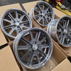 18" AMERICAN RACING  billets Grey/ chrome lip