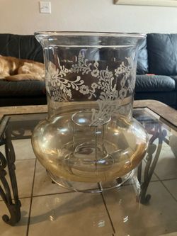 Glass Candle Holder