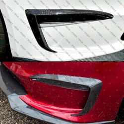 Tesla Model S Carbon Fiber  Eyebrow Carnards