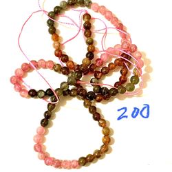 Strand Of 4mm Tourmaline Beads