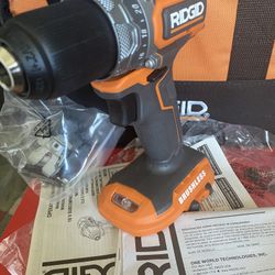 RIDGID  18V SUB BRUSHLESS  SUBCOMPACT DRIIL #R8701  New Out The Box Never Used   ((( Tool Only )))  Read Description Please  